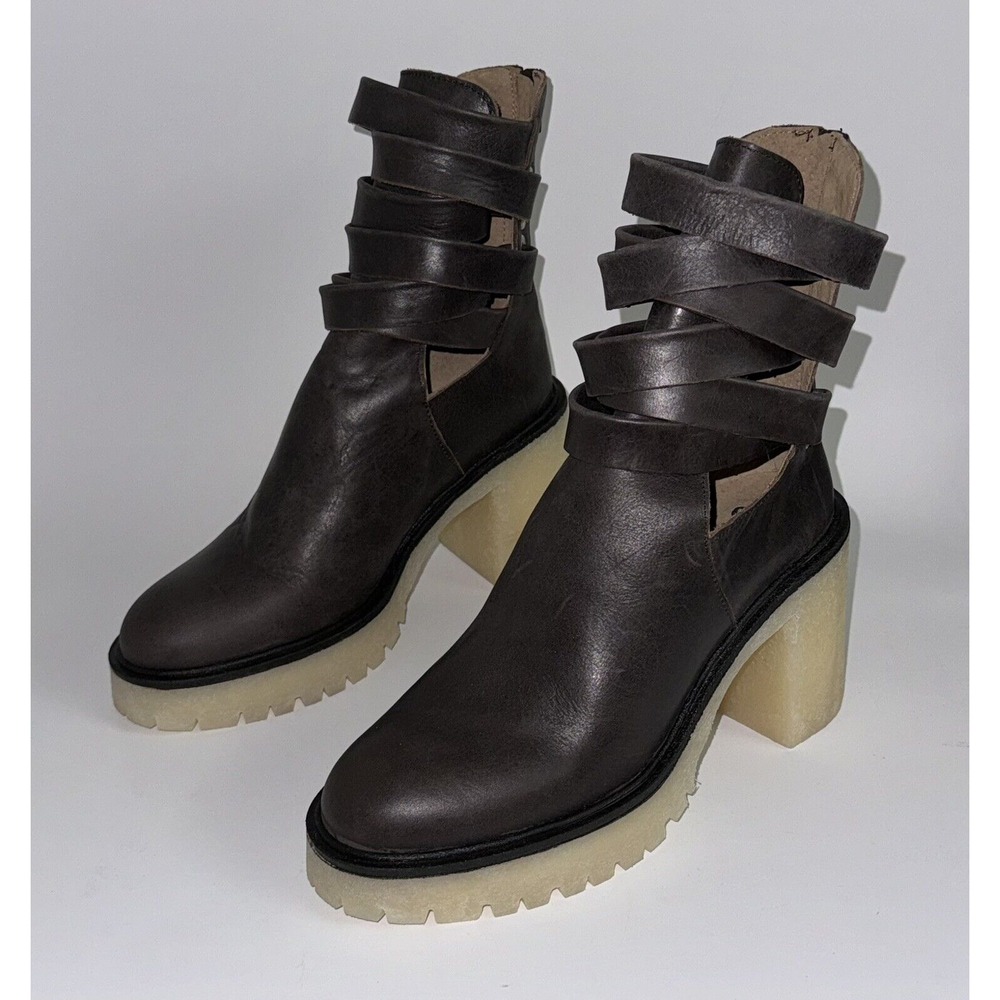 Free People Women's Jesse Cutout Boot Bootie Platform Zip EU 37 US 7 New $198
